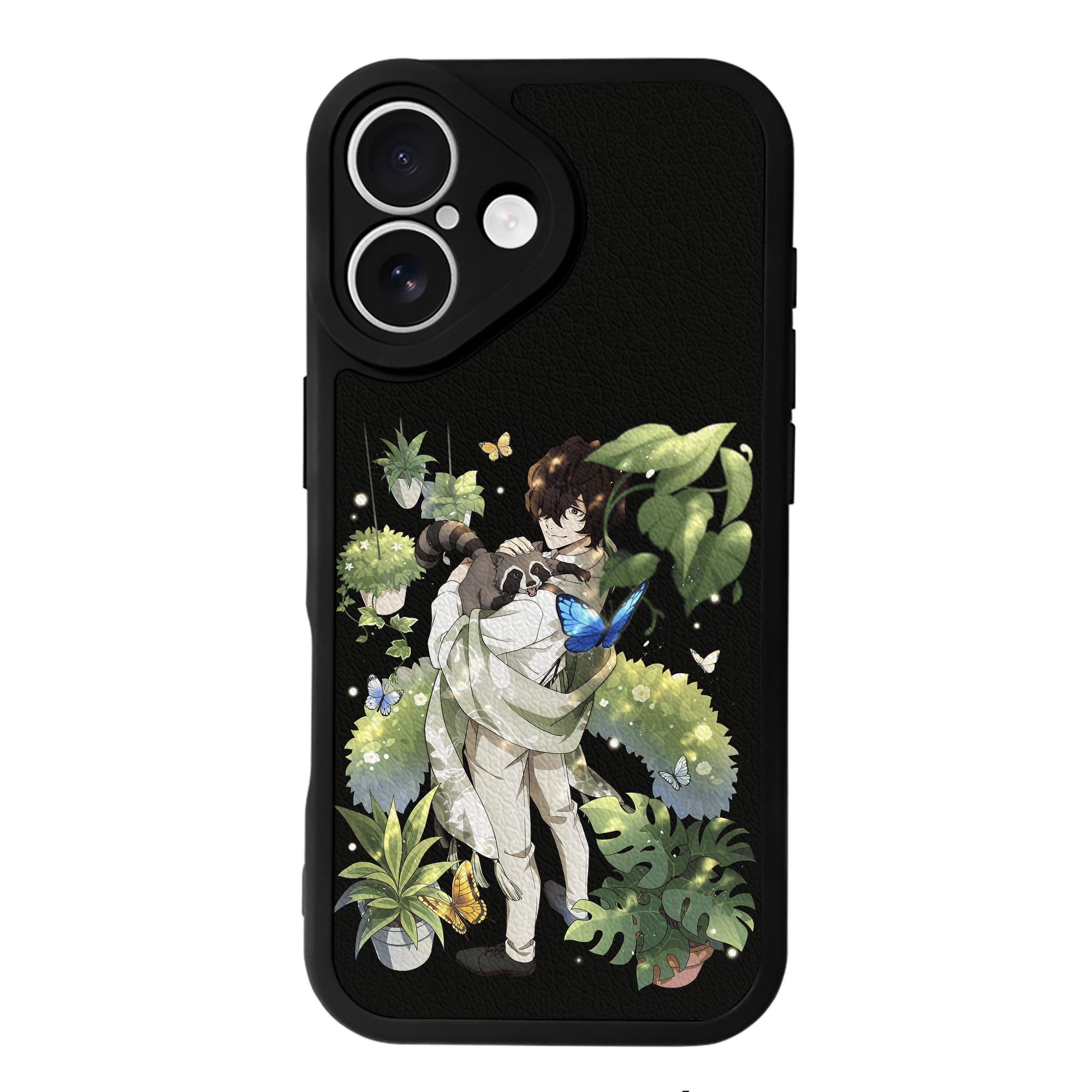 （画像用） 文豪ストレイドッグス Bungo Stray Dogs 【iPhone 16シリーズ対応】シリコンスマホケース（レザー調） 材質：シリコン